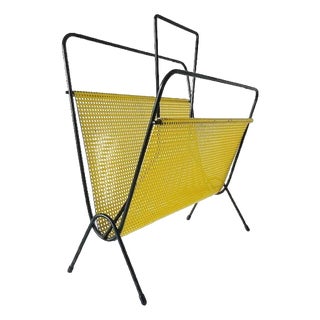 Vintage Pop Art Pilastro Magazine Rack in Metal, 1950s For Sale