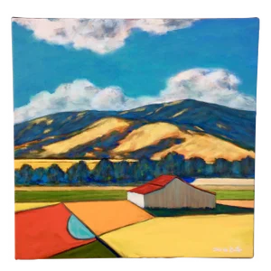 “Valley Tapestry” Landscape Impressionist Oil Painting by Joao De Brito