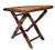 Mid-Century Burnt Tortoise Bamboo Folding Plant Stand or Accent Table For Sale - Image 4 of 10