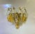Mid-Century Modern Italian Polygon Sconces in Murano Glass, Set of 2 For Sale - Image 3 of 9