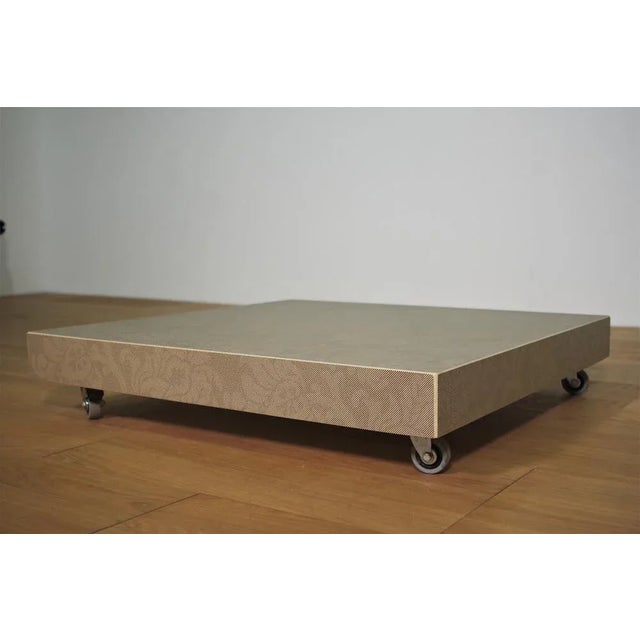 2000 - 2009 Ceramic Glass Low Coffee Table, 2000 For Sale - Image 5 of 10