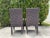 Vintage Mastercraft Parsons Style Armchairs With Brass Sabots, a Pair For Sale In Naples, FL - Image 6 of 16