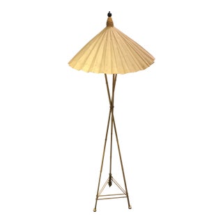 Vintage Frederick Cooper Parasol Floor Lamp For Sale