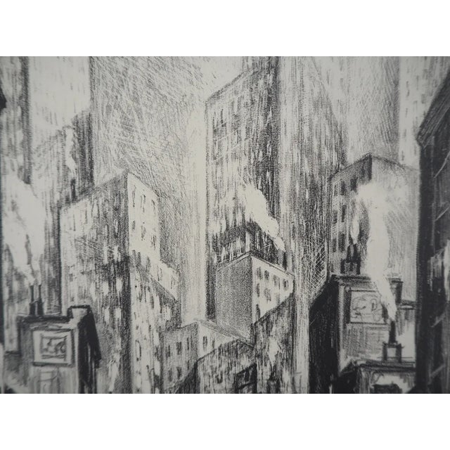 Adriaan Lubbers, New York City, Chatham Square, 1930, Original Lithograph For Sale - Image 5 of 9