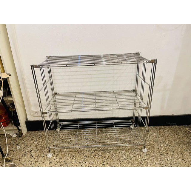 Silver Chrome Plated Side Trolley from Balton, 1990s For Sale - Image 8 of 8