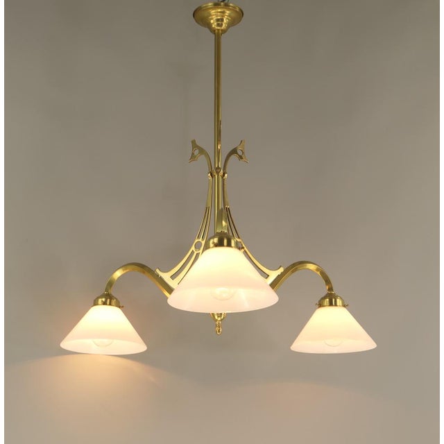 Chandelier from Wiener Werkstätte, 1920s For Sale - Image 6 of 9