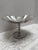 Midcentury Floral Rose Etched Metal Pedestal Tray For Sale - Image 10 of 10