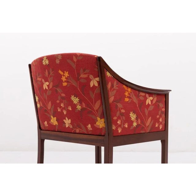Red Danish Modern Armchair by Ole Wanscher for P. Jeppensen, 1960s For Sale - Image 8 of 11