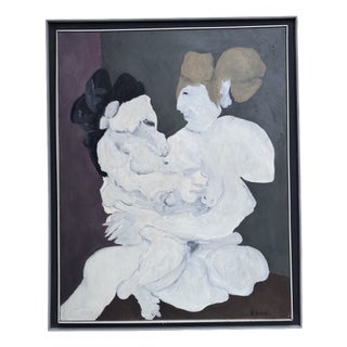 Robert Louis Nicoïdski (1931–1996), Oil on Canvas, 1970s, 100cm x 81cm For Sale