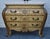 Vintage (1990's) Bombe Commode has a Tuscan Style. The Commode has a marble Top with Three Drawers and Carved Wood in a...