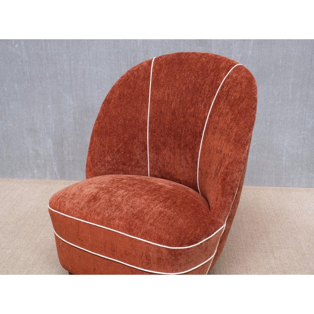 Chairs in Dedar Chenille and Walnut from Guglielmo Ulrich, Italy, 1940s, Set of 2 For Sale - Image 16 of 17