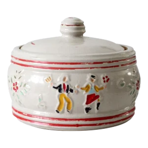 Vintage 40s Red Wing Pottery Peasant Jar