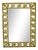 Italian Rectangular Gold & Silver Leaf Framed Mirror For Sale