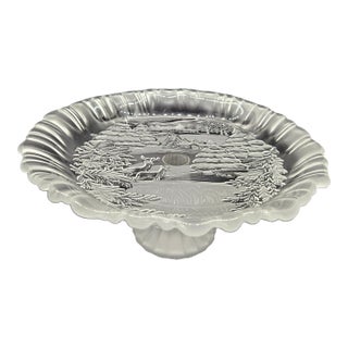 Vintage "Winter Dreams" Footed BonBon Dish by Mikasa For Sale