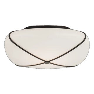 Champalimaud for Visual Comfort Signature Fondant 14" Flush Mount in Gun Metal For Sale