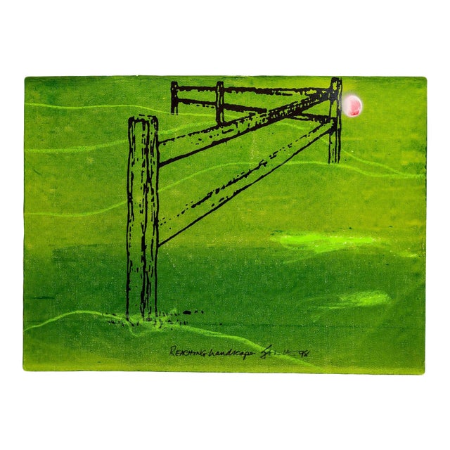 Iain BaxterIain Baxter& "Reaching Landscape" Conceptual Monoprint Painting For Sale