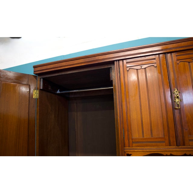 Antique Victorian Mahogany Compactum Combination Wardrobe, 1890s For Sale - Image 9 of 14