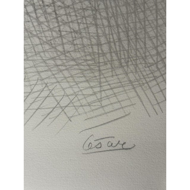 1970s 1970s Signed Lithograph "Compression Bp" by French Artist César Baldaccini For Sale - Image 5 of 5