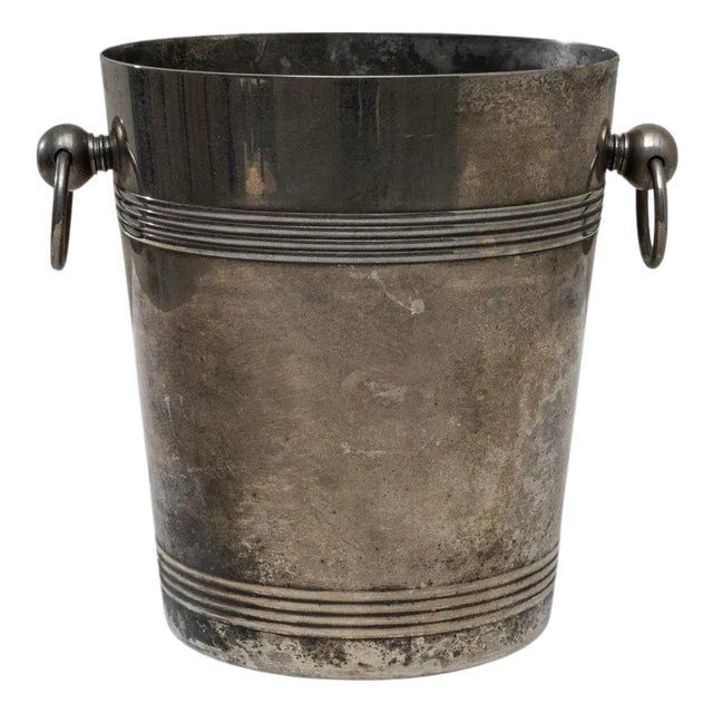 20th Century French Silver Plated Champagne Bucket For Sale