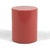 Postmodern Metro Cylindrical Side Table/Pedestal in Desert Red For Sale - Image 3 of 9