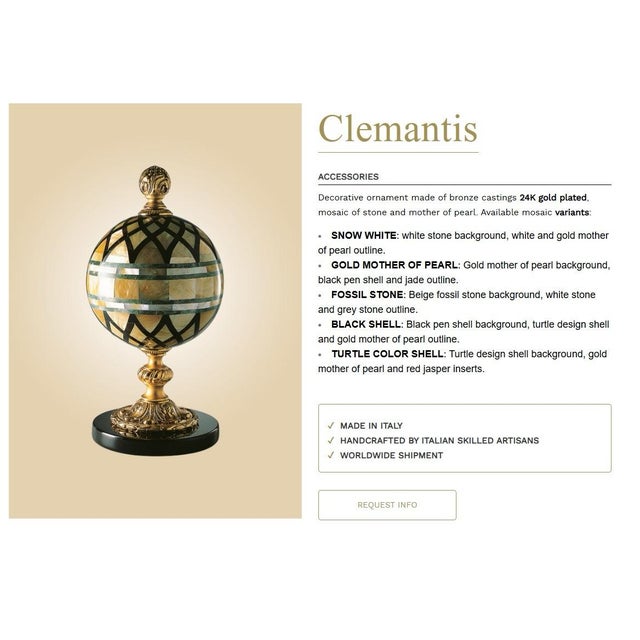 1990s Laureate Clemantis Malerba Bronze Art Deco Ornament For Sale - Image 5 of 5