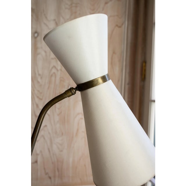 Rustic European 1950s French Modernist Counterbalance Floor Lamp For Sale - Image 3 of 4
