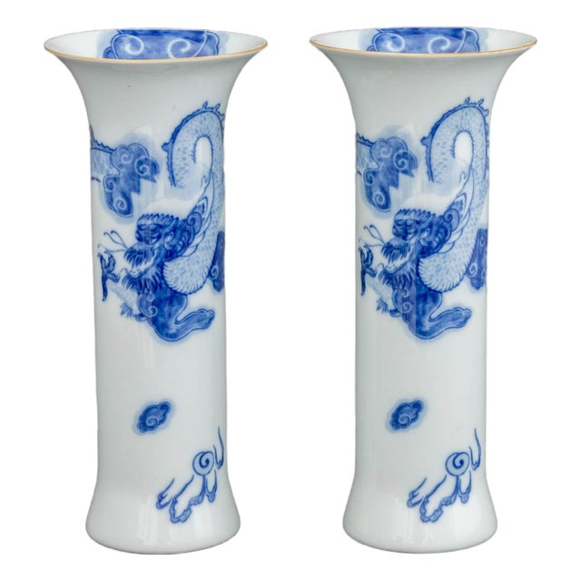 Mottahedeh for Tiffany & Co "Dragon" Vases For Sale