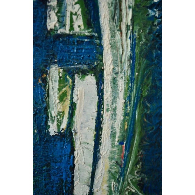 Luc, Abstract Composition, 1970, Painting on Panel For Sale - Image 4 of 11