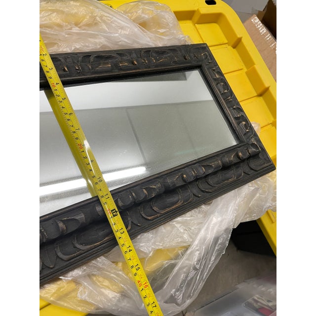 1940s Baroque Wood Shaving Mirror For Sale In New York - Image 6 of 6