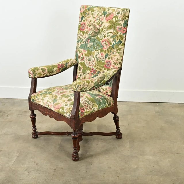 French 18th Century Oak Reclining Arm Chair For Sale In Baton Rouge - Image 6 of 12