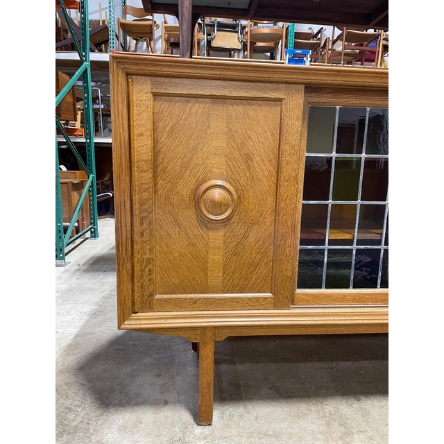 Henning Kjaernulf Danish Scandinavian Oak Tall Cabinet or Sideboard For Sale - Image 4 of 10