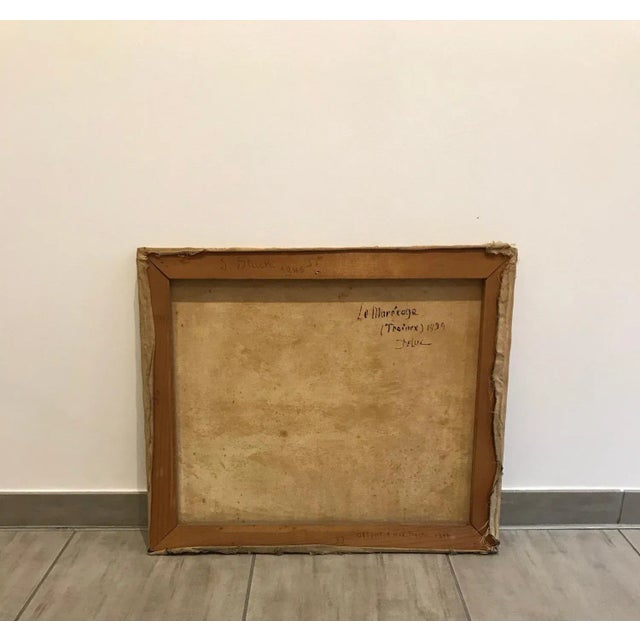 John Henri Deluc, The Swamp, Troinex Geneva, Oil on Canvas, 1939 For Sale - Image 6 of 7