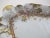 French Haviland Limoges Pink Yellow & Gold Flower 13 1/4" Serving Tray Dish W/Handles For Sale - Image 3 of 6