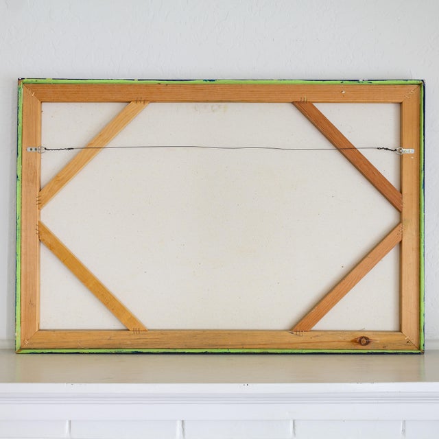 Fauvist Painting of a Living Room Interior Still Life Signed Henson For Sale - Image 10 of 10