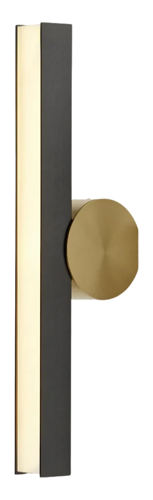 Ip Calee V2 Satin Graphite and Brass Wall Light by POOL