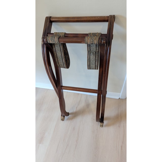 Mid 20th Century Mahogany Luggage Rack For Sale - Image 12 of 12