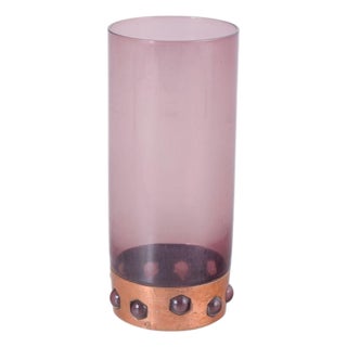 Vase in Purple Glass and Copper by Nanny Still for Raak For Sale