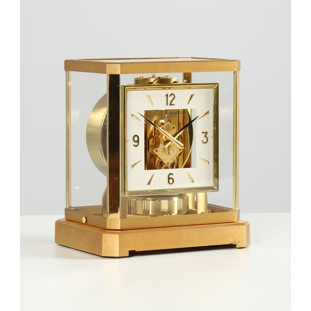 Mid-Century Modern Atmos Clock with Box and Documents by Jaeger Lecoultre, 1963 For Sale - Image 3 of 18