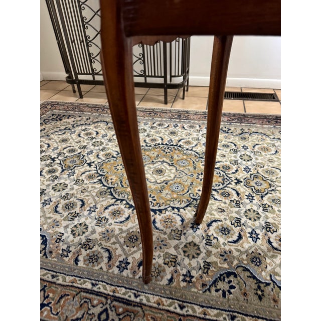 Pair of Vintage Louis XV Style Demilune Nightstands French Inlaid 3 Drawer Tables For Sale - Image 17 of 17