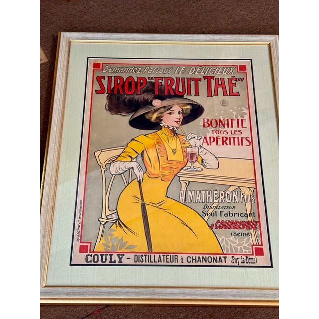 Wood Art Nouveau French Advertising Lithograph Poster Printed by G. Delattre & Cie. For Sale - Image 7 of 10