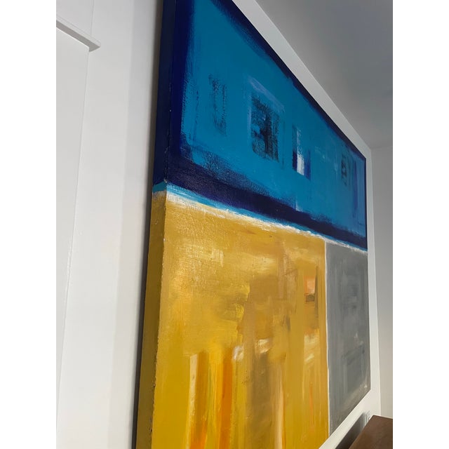 Painting Michael Hall Canvas Signed Original 60” X 48” For Sale - Image 4 of 5