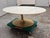 Metal Crate & Barrel Nero White Oval Coffee Table For Sale - Image 7 of 12