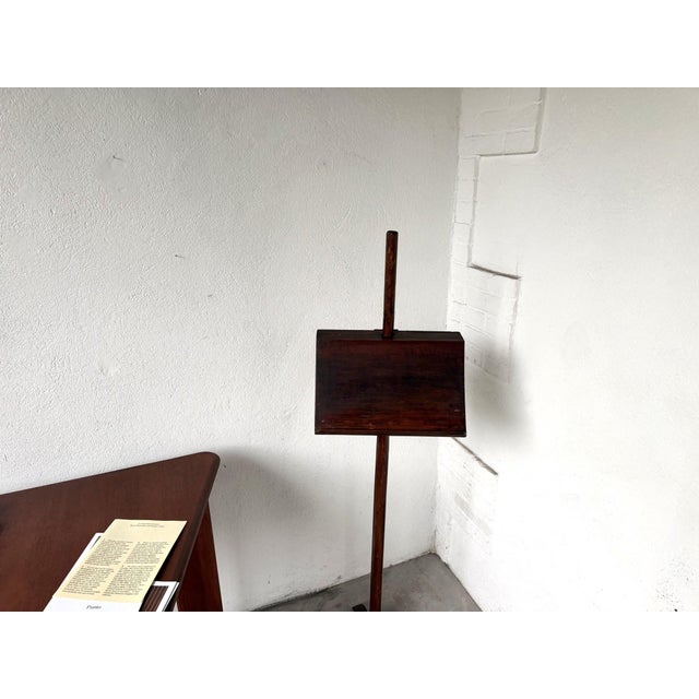 Adjustable Freestanding Lectern in Fruitwood, 1900s For Sale - Image 3 of 16