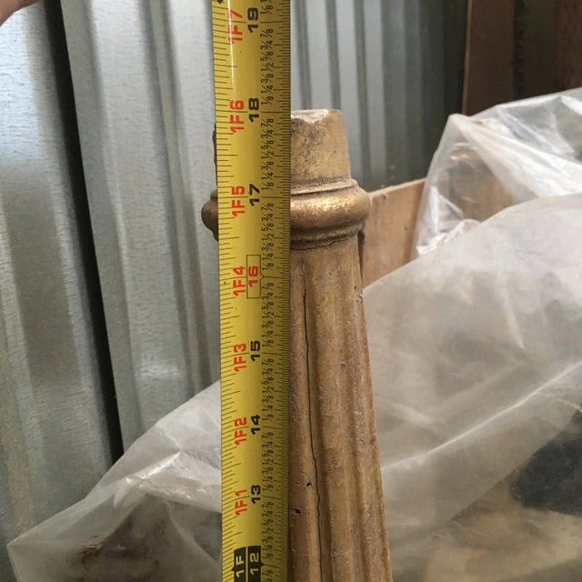 1990s Vintage Gilt Rosette Ottoman Frames- a Pair For Sale In Los Angeles - Image 6 of 11