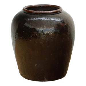 Large Caramel Glaze Martaban Jar