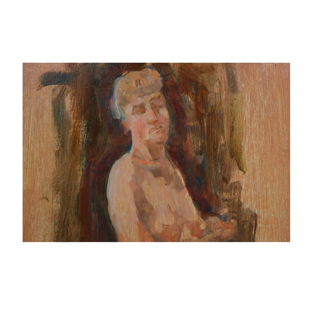 Wood Two Bare Naked Ladies Original Paintings For Sale - Image 7 of 9