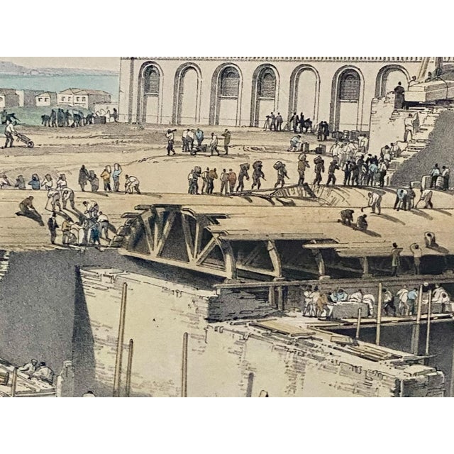 John Cooke Bourne, The Stationary Engine House, Camden Town, London, 1839, Hand-Coloured Lithograph For Sale - Image 7 of 15