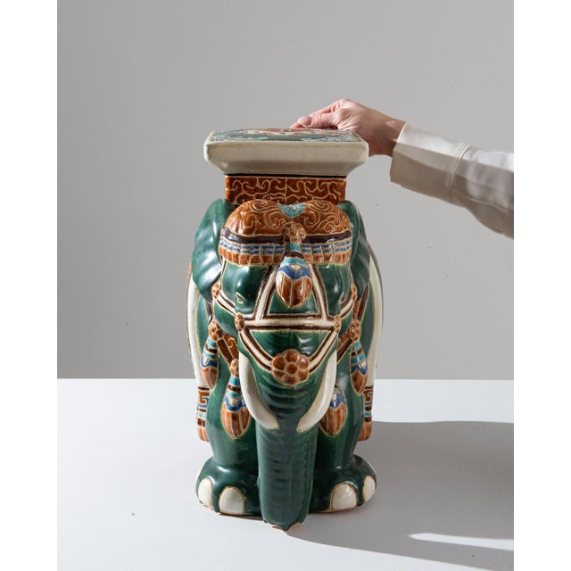 1960s French Ceramic Elephant For Sale - Image 11 of 13