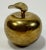 Vintage "20 Years in Education" Oversized Brass Apple With Exaggerated Stem For Sale - Image 4 of 9