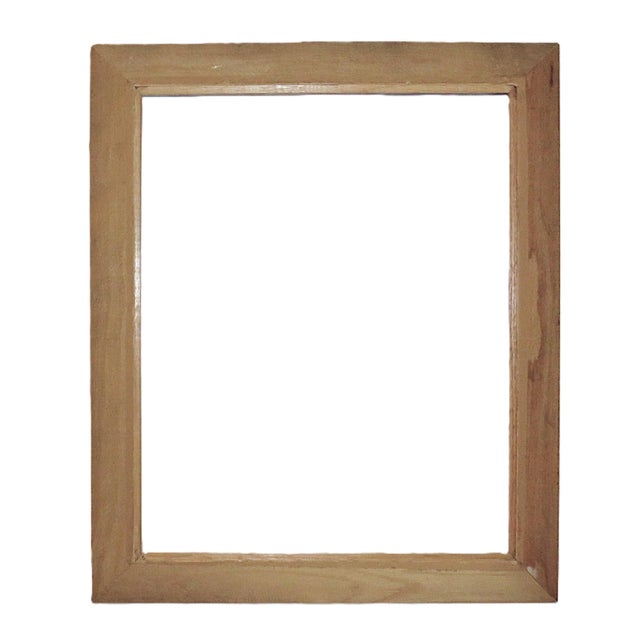 Mid-Century Modern Pair of Woven Oak Wood Picture Frames Fits 16" X 20" Rabbet Opening Mid Century Modern For Sale - Image 3 of 3